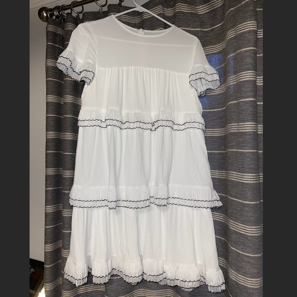 Anthropologie: ELLIATT White Layered Dress